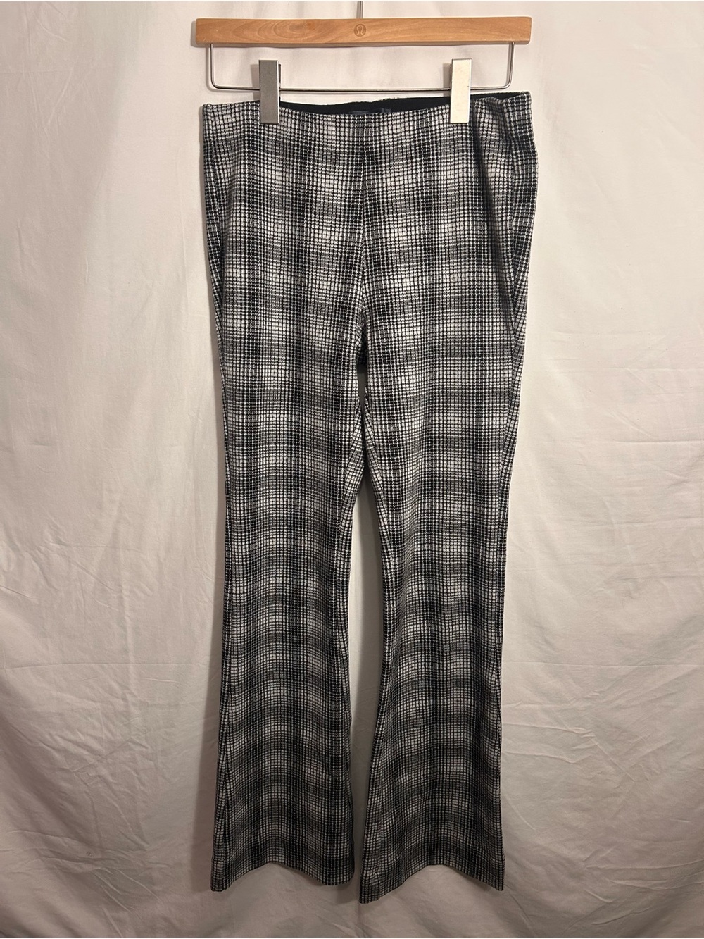 Anthropologie Maeve Black & White Plaid Trousers